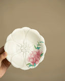 Aged Rock Clay "Peony Tide" Sancai Gaiwan