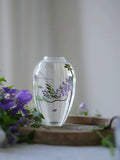 Hand-Painted Transparent Glass Vase Collection