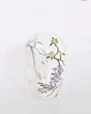 Hand-Painted Transparent Glass Vase Collection