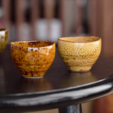 Mino Ware "Autumn Harmony" Tea/sake Cup Set of Five – A Celebration of Seasonal Beauty