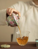 Enamel "Myriad Flowers" Gaiwan Tea Set