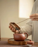 Minimalist Luxury Purple Clay Tea Set | Compact Trio for Home & Office