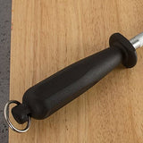 Professional Carbon Steel Black Knife Sharpening Steel, 12 Inch Free Shipping